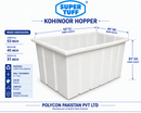Hopper Rectangular (53" x 45" x 31")